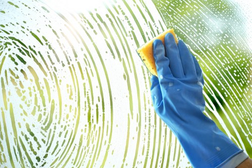 Professional house cleaners cleaning a living room in Stoke Newington