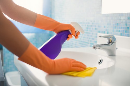 Professional house cleaners working in a Twickenham home
