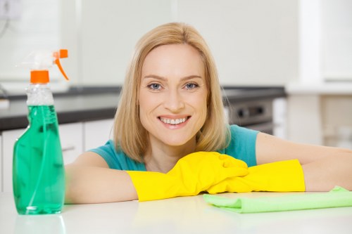Team of house cleaners in action in Fulwell
