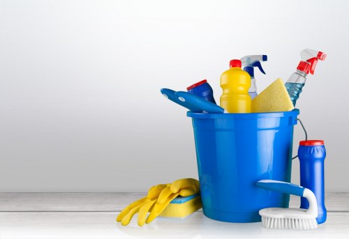 Team of house cleaners preparing to clean a home in Selsdon