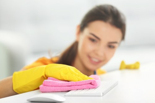 Professional house cleaners working in Pinner home