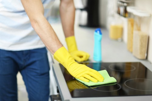 Clean and organized home after professional cleaning in East Finchley