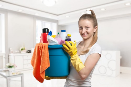 Detailed cleaning of a bathroom by Cockfosters cleaners