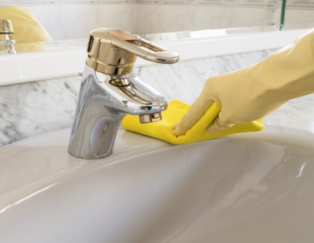 Sparkling bathroom after professional cleaning