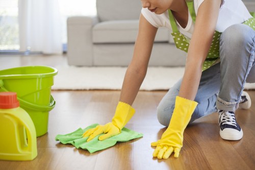 Local Stroud Green cleaning team at work